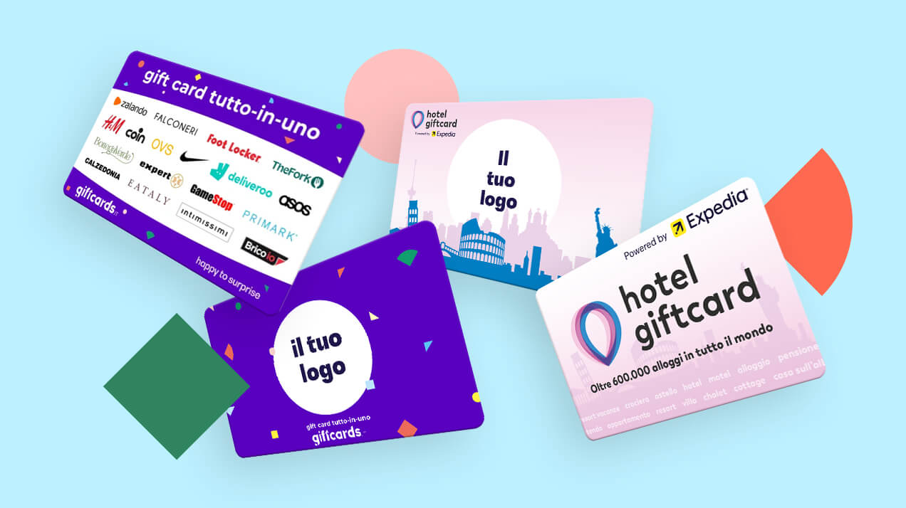 Gift Card Tutto-in-Uno e Hotelgiftcard per aziende